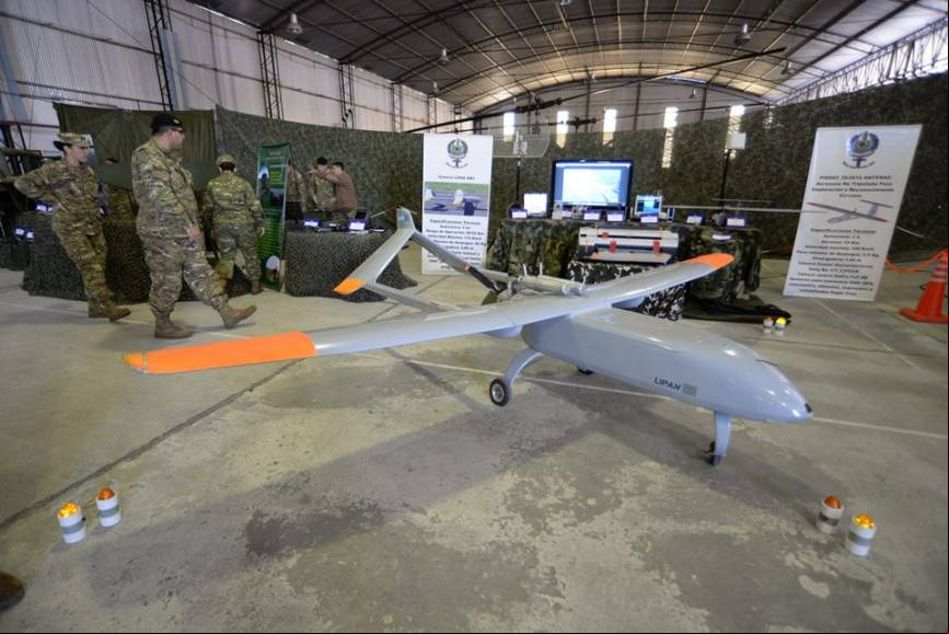 El infaltable UAV Lipan. (Luis Pi