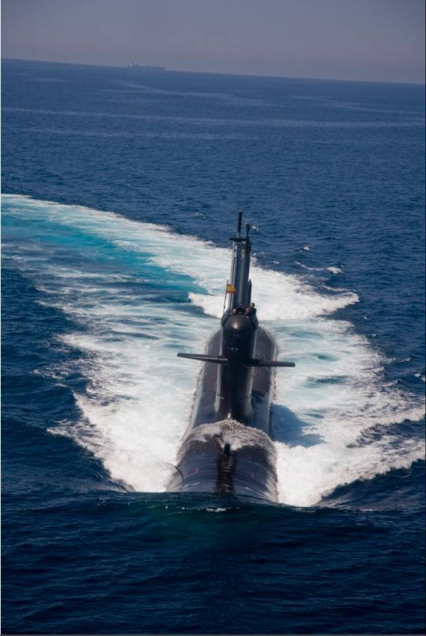 Pruebas de mar del submarino malayo KD