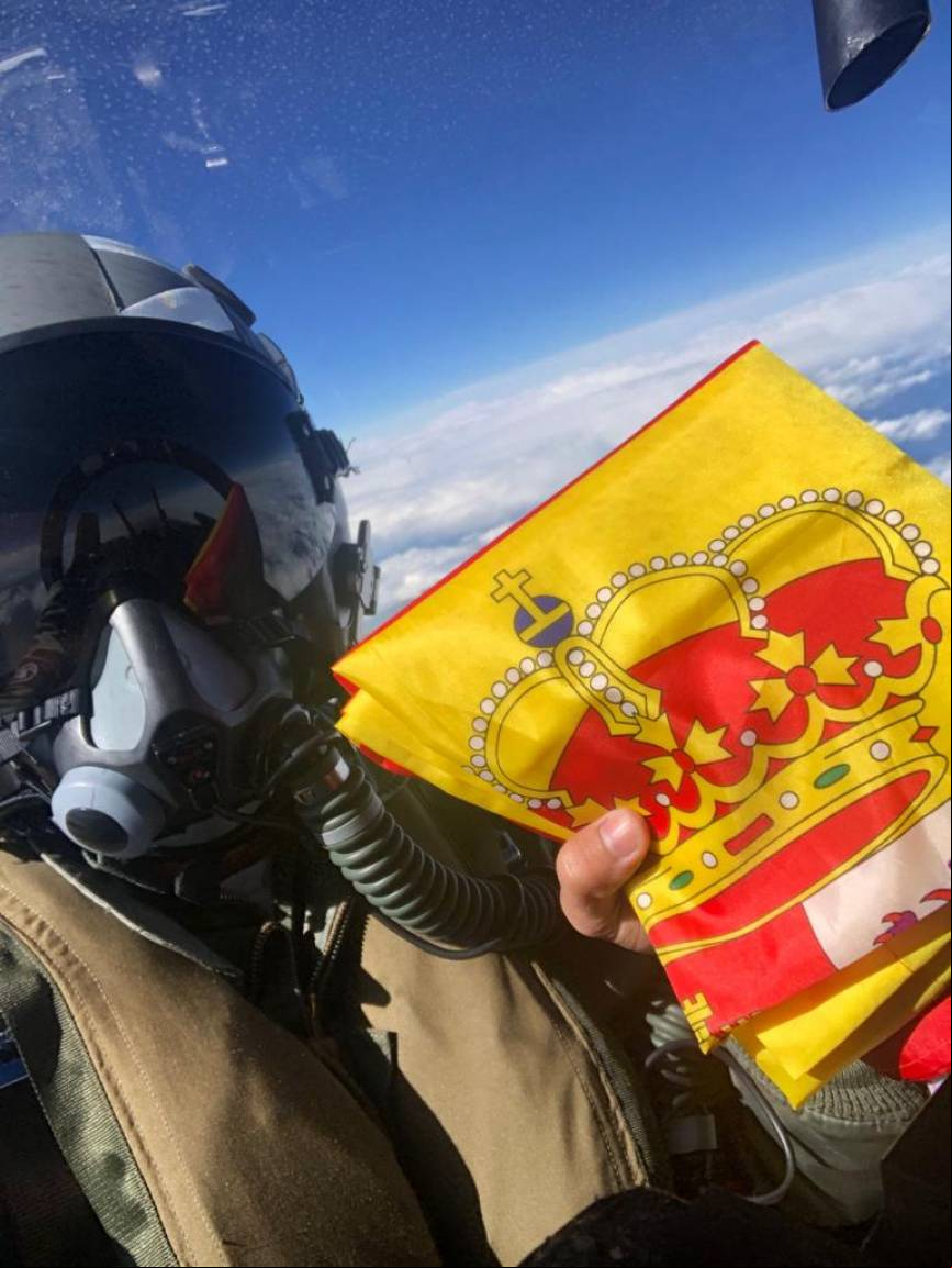 La bandera de mochila, que proviene de la