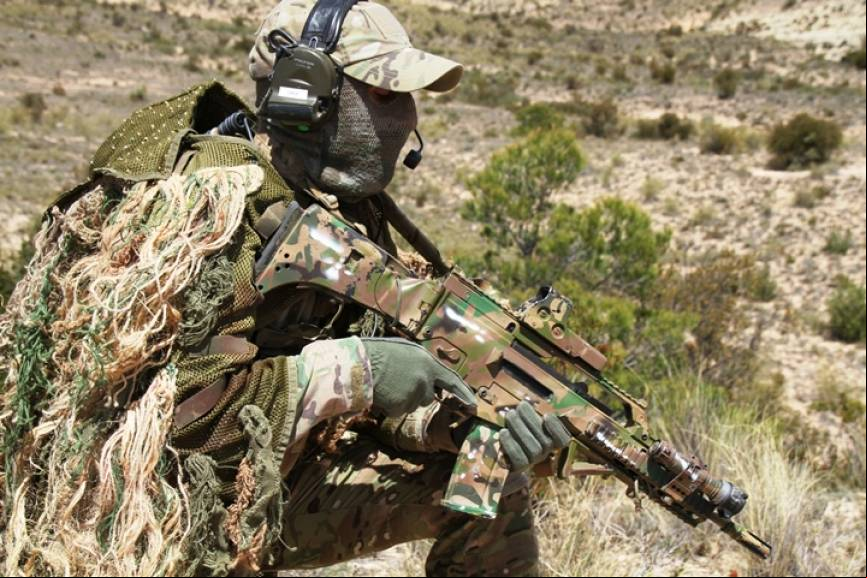 Militar del MOE del ET espa