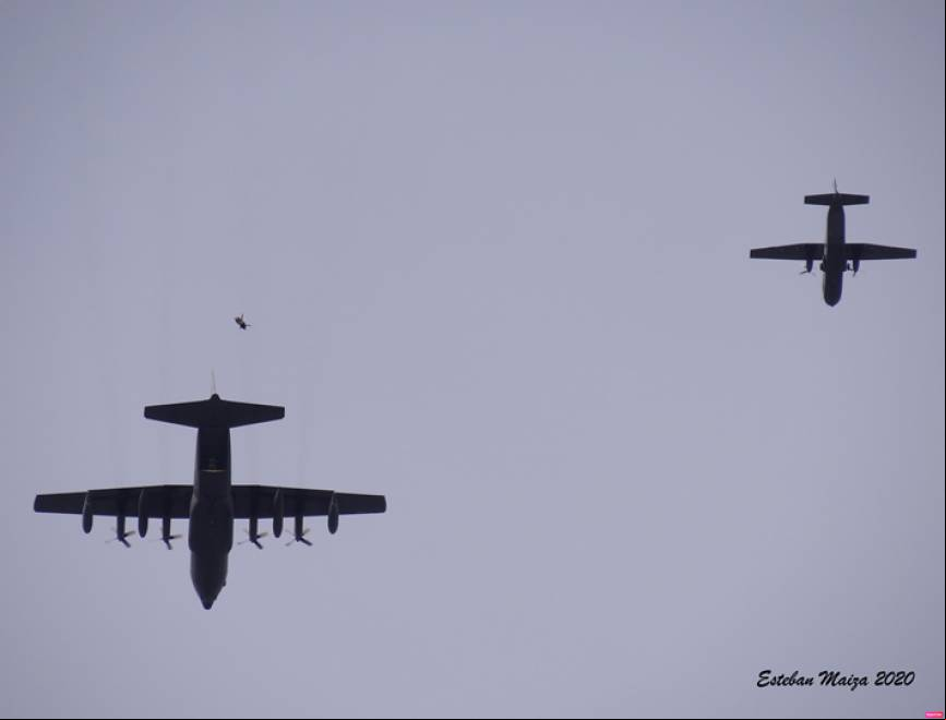 Momento exacto del lanzamiento de los