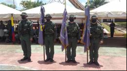 Los nuevos comandantes de los 3 batallones de apoyo log