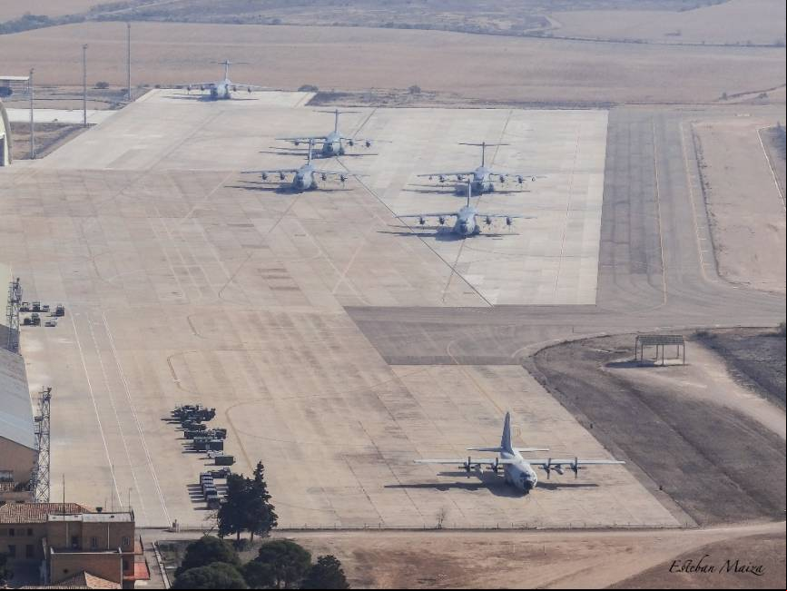 Plataforma del Ala 31 vista desde un helic