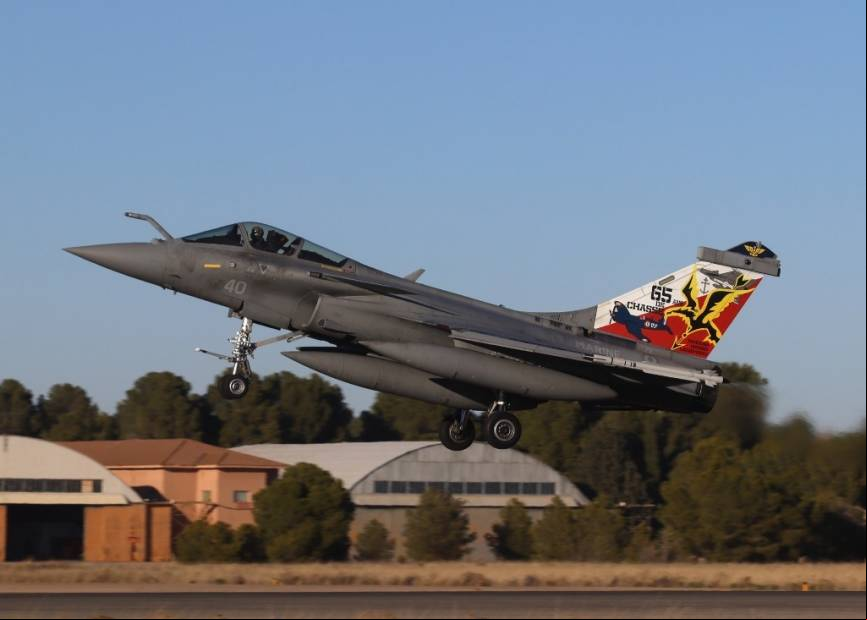 Uno de los espectaculares Dassault Aviation