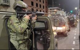 Unidades militares de Ecuador durante una operaci