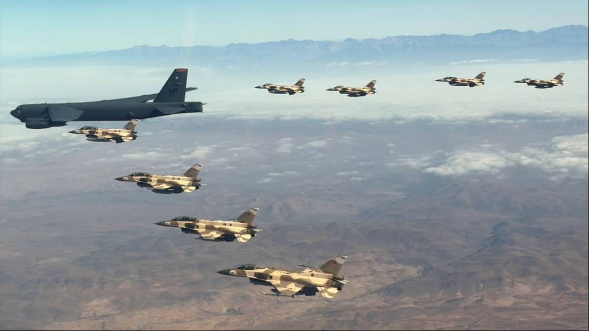 Un bombardero B-52 de la Fuerza A