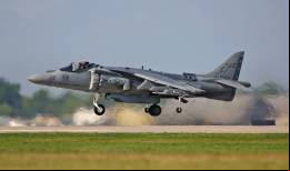 Uno de los AV-8B Plus 