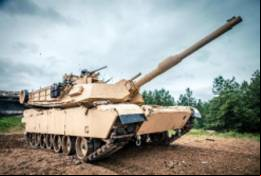 Un carro de combate M1 Abrams del Ej